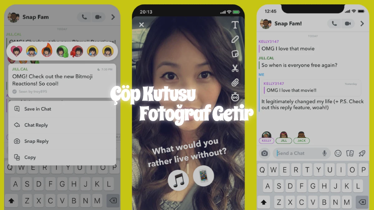 Snapchat Çöp Kutusu Nerede